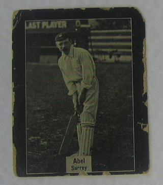 Ogdens Cigarette cards 4 out of a set of 20 - Cricketer Series - Abel Surrey, C.B.Fry, Richardson Surrey and Lord Hawke