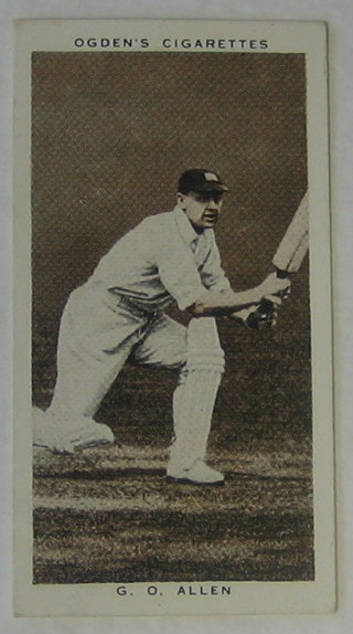 Ogden's Cigarette cards set 1-50 - Prominent Cricketers of 1938 -