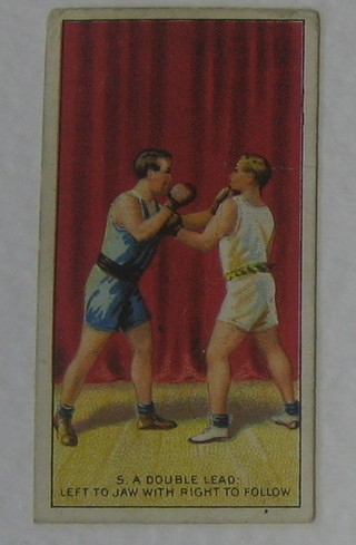51 various cards, Ogdens, Wills, Cope Bros & Co Ltd etc relating to Boxers and Boxing