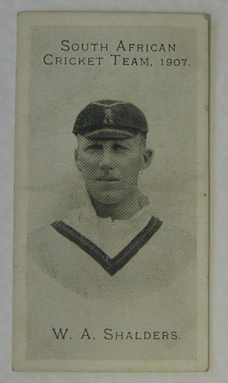 Taddy & Co's Cigarette Cards 15 out of a set of 16 - South African Cricket Team 1907