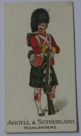 Gallaher's Cigarette cards 51 (some duplicated) - depicting different ranked soldiers in uniform, some marked to the back The Three Pipe Tobaccos and some Gallaher's Two Flakes Tobacco