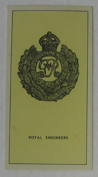 Walters "Palm" Toffee cards set 1-50 - Some Cap Badges of Territorial Regiments, Players set 1-50 - Badges & Flags of British Regiments (brown backs), Player's 49 out of a set of 50 - Badges & Flags of British Regiments (green backs)