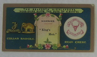 Mitchell's Cigarette Cards 18 out of a set of 25 - Collar Badges, Regimental Crests and Nicknames