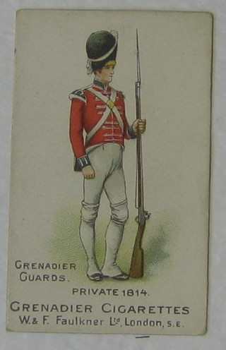 Faulkner's Cigarette cards set 1-12 - Grenadier Guards