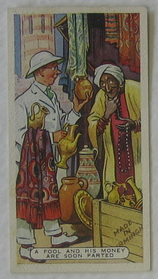 Ardath Tobacco Co  Cigarette cards set 1-25 - Proverbs, Bocnal set 1-25 - Proverbs Up-To-Date, Churchman's A Series set 1-25 - Eastern Proverbs and ditto 2nd Series set 1-25 - Eastern Proverbs