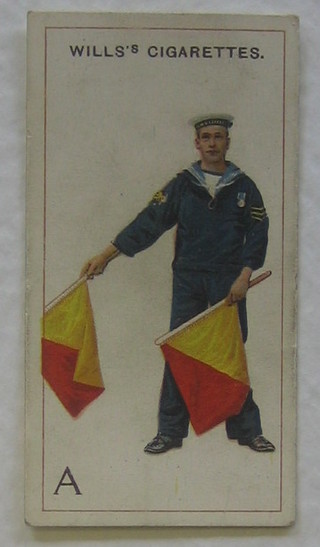 Wills's Cigarette cards set 1-50 - Signalling Series and ditto set 1-30 - Semaphore Signalling