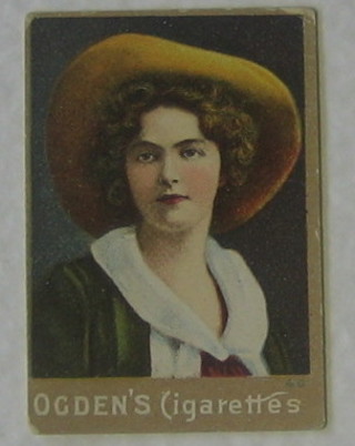 Ogden's Cigarette cards (miniature) 24 cards - Beauties (in the form of playing cards to the reverse), do. - Actresses (dominoes to the reverse), 1 Faulkner - Beauties and 3 Hills's cards 