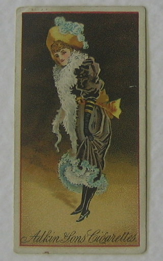 3 Adkins & Sons Cigarette cards - Pretty Girl Series and J & F Bell Ltd 1 out of a set of 25 - Beauties