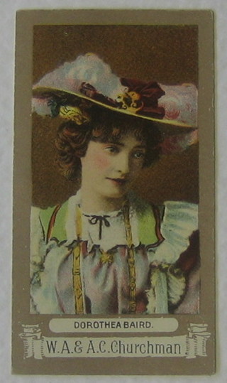 Churchman's Cigarette cards 9 out of a set of 24 - Actresses (backs marked For The Pip) and do. 5 out of a set of 26 - Actresses (backs marked Ask For And Smoke)