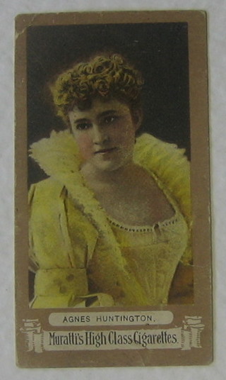 Muratti Cigarette cards 4 out of a set of 25 - Actresses and Players set 1-25 - Bygone Beauties