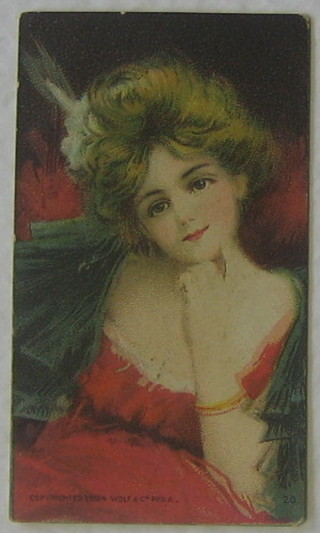 63 various Cigarette cards - Beauties