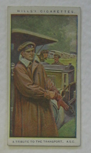 Wills's Cigarette cards set 1 - 24 - Britains Part in The War and do. 23 out of a set of 25 - Flags of the Empire