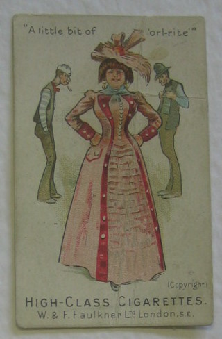 2 W & F Faulkner Ltd Cigarette cards - Street Cries, do. 2 - Sporting Terms, do. 6 - Police Terms and  do. 3 - our Colonial Troops