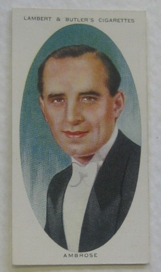 Lambert & Butler Cigarette cards set 1-25 - Dance Band Leaders, do. 13 out of a set of 25 - Common Fallacies and do. 18 out of a set of  25 - Waverley Series