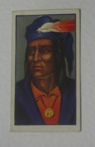 Godfrey Phillips Cigarette Cards 22 out of a set of 25 - Red Indians and Cohen Weenen & Co 19 cards - Nations