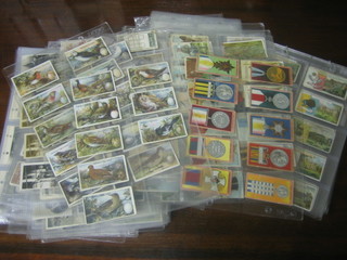 A collection of various Cigarette cards