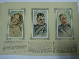 Player's Cigarette cards - 2 albums (not complete) - Film Stars together with 2 part sets of Player's Second and Third Series - Film Stars