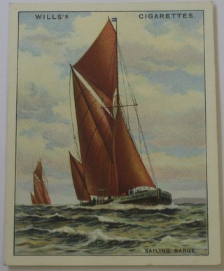 Wills's Cigarette cards set 1-25 - Rigs of Ships