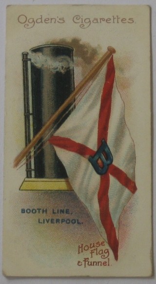 Ogden's Cigarette cards set 1-50 - Flags & Funnels of Leading Steamship Lines