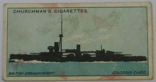 Churchman's Cigarette cards 37 out of a set of 50 - Silhouettes of Warships