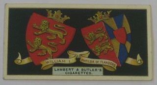 Lambert & Butler Cigarette cards set 1-40 - Arms of The Kings & Queens of England