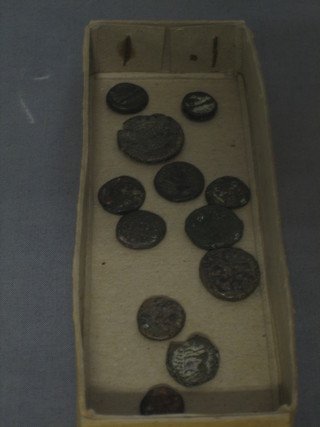 12 various hammered Roman coins
