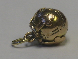 A 9ct gold Masonic ball charm
