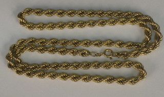 A gilt metal chain