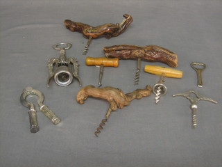 A collection of various corkscrews