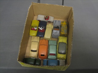 A Dinky model MGB M3, a Dinky model Spitfire, do. Triumph TR2 105 and 9 other Dinky model cars