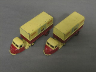 2 Budgie Toy Scammel Semi-trailer models for British Railways the base marked Scammel "Scarab" Made in England