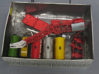 A Hornby Dublo model train and 5 Dublo items of rolling stock