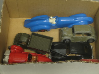 2 TMOP Toy model cars, a Castle Art Product model car and 2 others