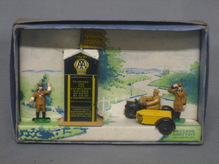 A Dinky AA Box motorcycle patrol and guide no.A44, boxed