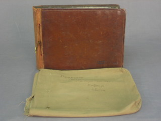 A leather photograph album collected by Fusilier S F Webb no.6456006 of the 1st Battalion Royal Fusiliers A Company, Sandhurst Barracks Ambala India 1931