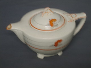 An Art Deco Pottery teapot by J & G Meakin