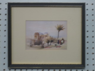 After David Roberts "Church of The Holy Sepulchre Jerusalem" 4" x 5 1/5"