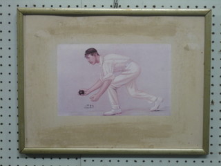 A Spy cartoon "The Bowler" 6" x 10"