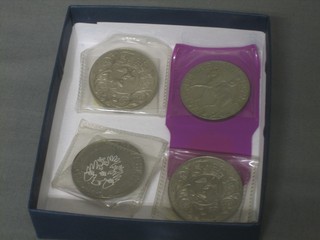 4 1977 Silver Jubilee crowns