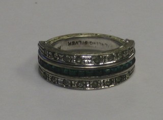 A silver full eternity ring