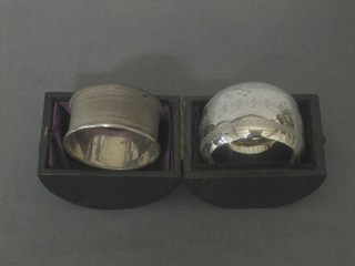 2 silver napkin rings