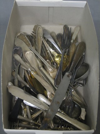 A collection of Continental silver flatware