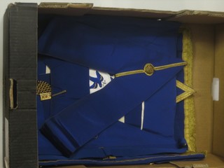 A quantity of Grand Lodge regalia - full dress apron and collar for Grand Deacon and Undress apron and collar for Grand Deacon