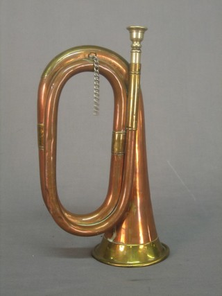 An old copper and brass bugle
