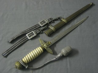 A Luftwaffe style? Officer's dress dagger, the blade engraved Norge 1940 and Polen 1941 Lacoso Solingen
