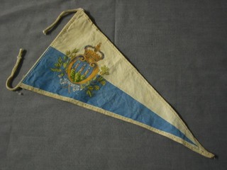 A Continental double sided cloth pennant marked Libertas