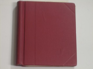 A red album of various stamps