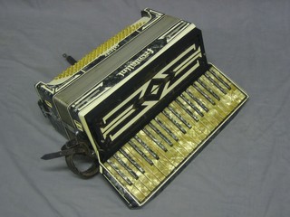 A Frontilini Celeste accordion with approx 120 buttons, cased