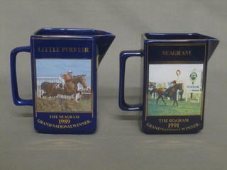 A 1989 Seagram's Grand National water jug for Little Plover and a 1991 ditto - Seagram (2)