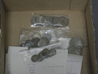 A collection of British silver coins